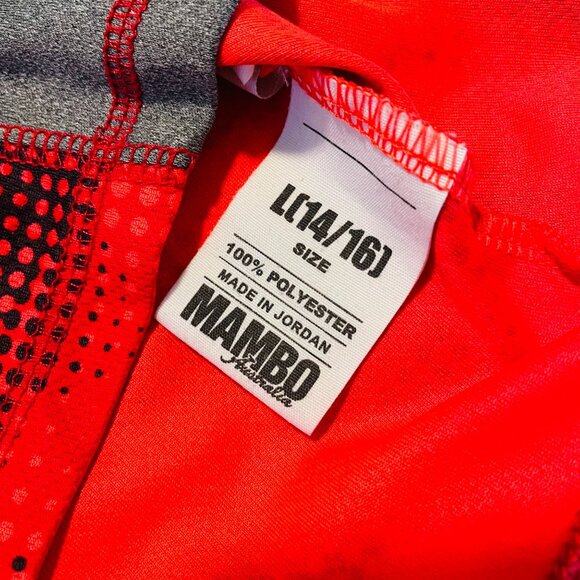 Mambo Australia Boys Sleeveless Athletic Tank Top L 14 16 Orange Gray - Picture 4 of 7